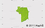 Physical Map of Nariva/Mayaro, cropped outside