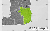 Physical Map of Nariva/Mayaro, desaturated