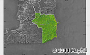 Satellite Map of Nariva/Mayaro, desaturated