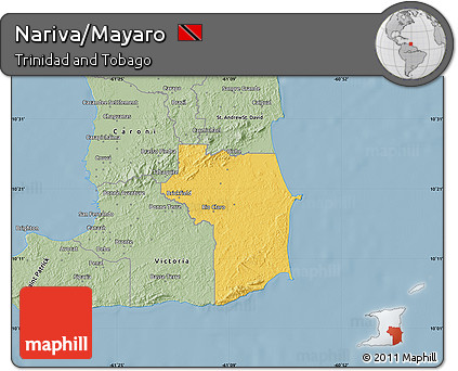 Savanna Style Map of Nariva/Mayaro