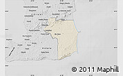 Shaded Relief Map of Nariva/Mayaro, desaturated