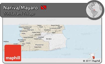Classic Style Panoramic Map of Nariva/Mayaro