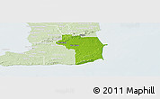 Physical Panoramic Map of Nariva/Mayaro, lighten