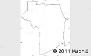 Blank Simple Map of Nariva/Mayaro, cropped outside, no labels