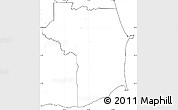 Blank Simple Map of Nariva/Mayaro, no labels