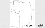 Blank Simple Map of Nariva/Mayaro