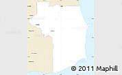 Classic Style Simple Map of Nariva/Mayaro