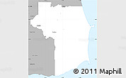 Gray Simple Map of Nariva/Mayaro