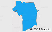 Political Simple Map of Nariva/Mayaro, cropped outside