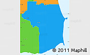 Political Simple Map of Nariva/Mayaro