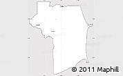 Silver Style Simple Map of Nariva/Mayaro, cropped outside