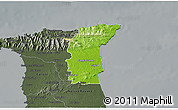 Physical 3D Map of St. Andrew/St. David, darken, semi-desaturated