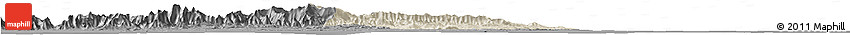 Shaded Relief Horizon Map of St. Andrew/St. David, darken, desaturated