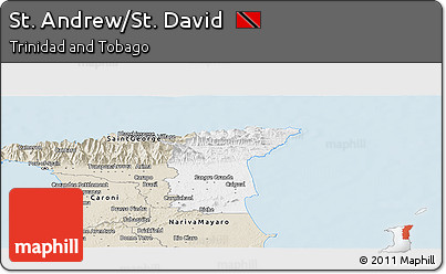Classic Style Panoramic Map of St. Andrew/St. David
