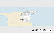 Classic Style Panoramic Map of St. Andrew/St. David, single color outside