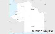 Silver Style Simple Map of Victoria, single color outside