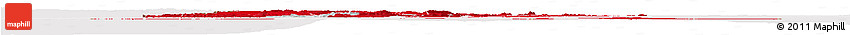 Flag Horizon Map of Tunisia, flag rotated