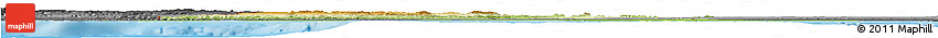 Physical Horizon Map of Tunisia, darken, desaturated, land only