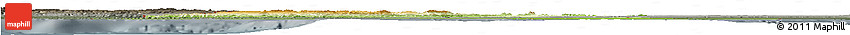 Physical Horizon Map of Tunisia, darken, semi-desaturated
