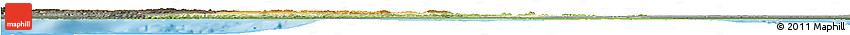 Physical Horizon Map of Tunisia, darken, semi-desaturated, land only