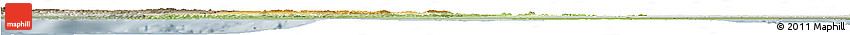 Physical Horizon Map of Tunisia, semi-desaturated