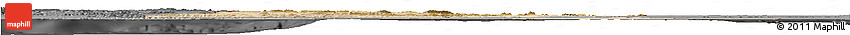 Satellite Horizon Map of Tunisia, darken, desaturated