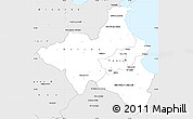 Silver Style Simple Map of Region 1