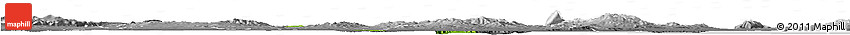 Physical Horizon Map of Tunis, desaturated