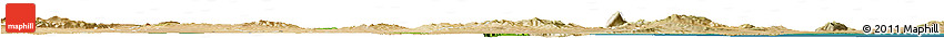 Physical Horizon Map of Tunis, satellite outside