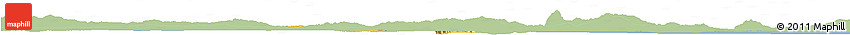 Savanna Style Horizon Map of Tunis, single color outside