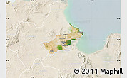 Satellite Map of Tunis, lighten