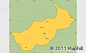 Savanna Style Simple Map of Tunis, cropped outside
