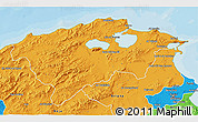 Political 3D Map of Bizerte