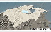 Shaded Relief 3D Map of Bizerte, darken