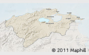 Shaded Relief 3D Map of Bizerte, lighten