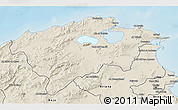 Shaded Relief 3D Map of Bizerte