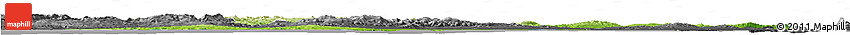 Physical Horizon Map of Bizerte, darken, desaturated