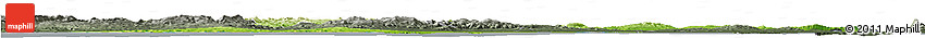 Physical Horizon Map of Bizerte, darken, semi-desaturated