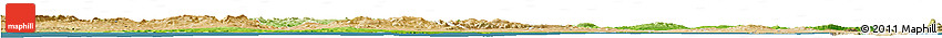 Physical Horizon Map of Bizerte, satellite outside