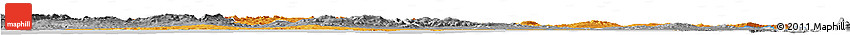 Political Horizon Map of Bizerte, desaturated