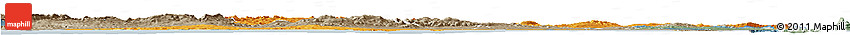 Political Horizon Map of Bizerte, semi-desaturated