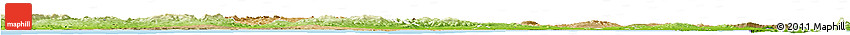 Satellite Horizon Map of Bizerte, physical outside
