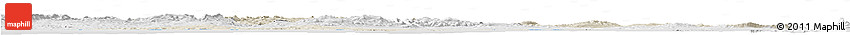 Shaded Relief Horizon Map of Bizerte, lighten, desaturated