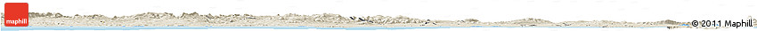 Shaded Relief Horizon Map of Bizerte
