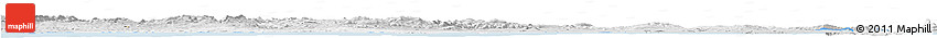 Silver Style Horizon Map of Bizerte