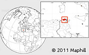 Blank Location Map of Bizerte, highlighted parent region