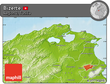 Physical Map of Bizerte