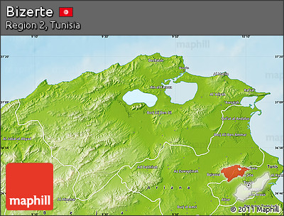 Physical Map of Bizerte