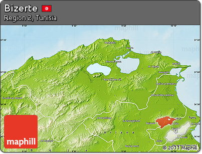 Physical Map of Bizerte