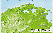 Physical Map of Bizerte